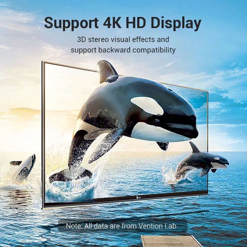 Vention HDMI 270° Male-to-Female Vertical Flat Adapter Photo 5