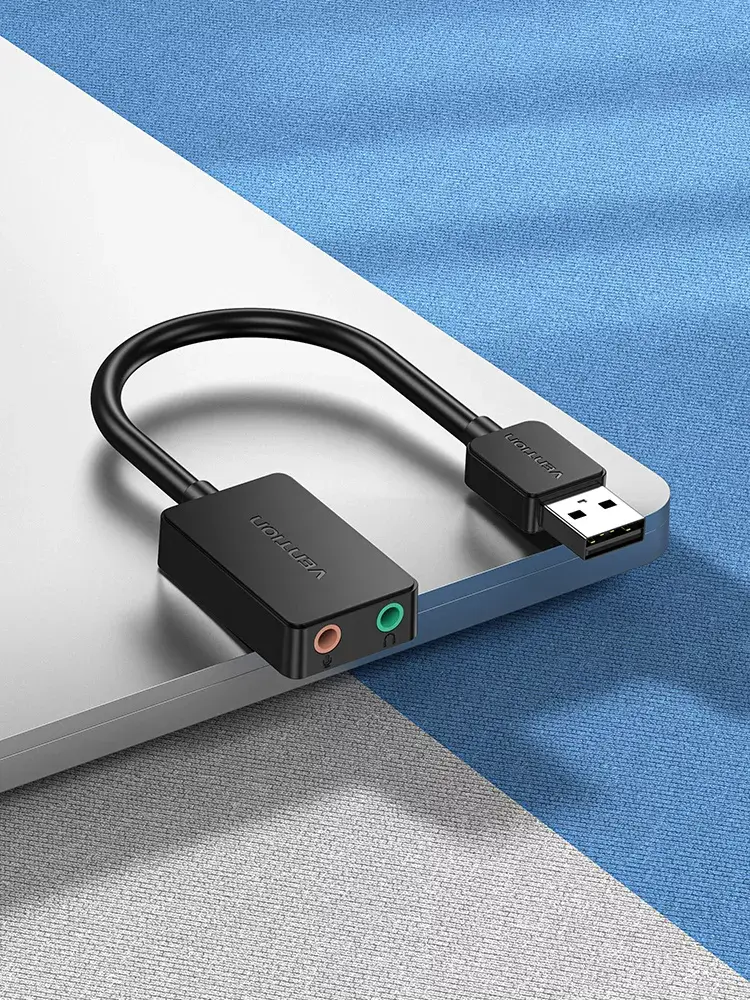 Vention 2-портовая USB внешняя звуковая карта Photo 2