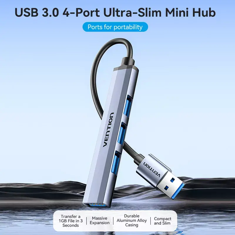 USB‑хаб Vention CKOHB — 4‑порт USB 3.2 Gen 1 Photo 3