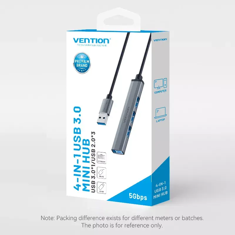 USB‑хаб Vention CKOHB — 4‑порт USB 3.2 Gen 1 Photo 11