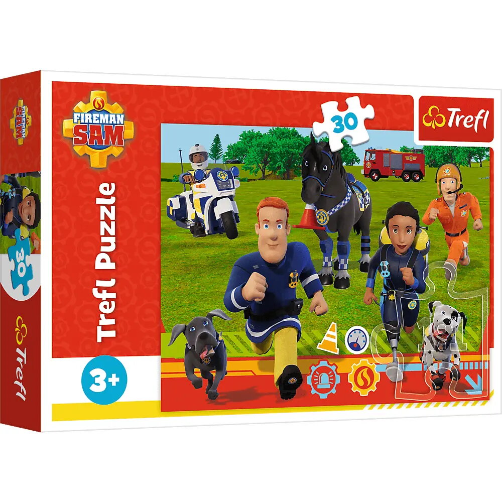 Trefl 18297 Puzle Ugunsdzēsējs Sems Multfilmas