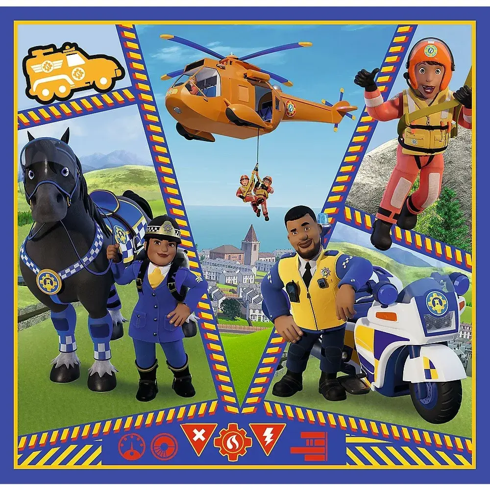 TREFL Puzzle 3in1 Day Fireman Sam Photo 4