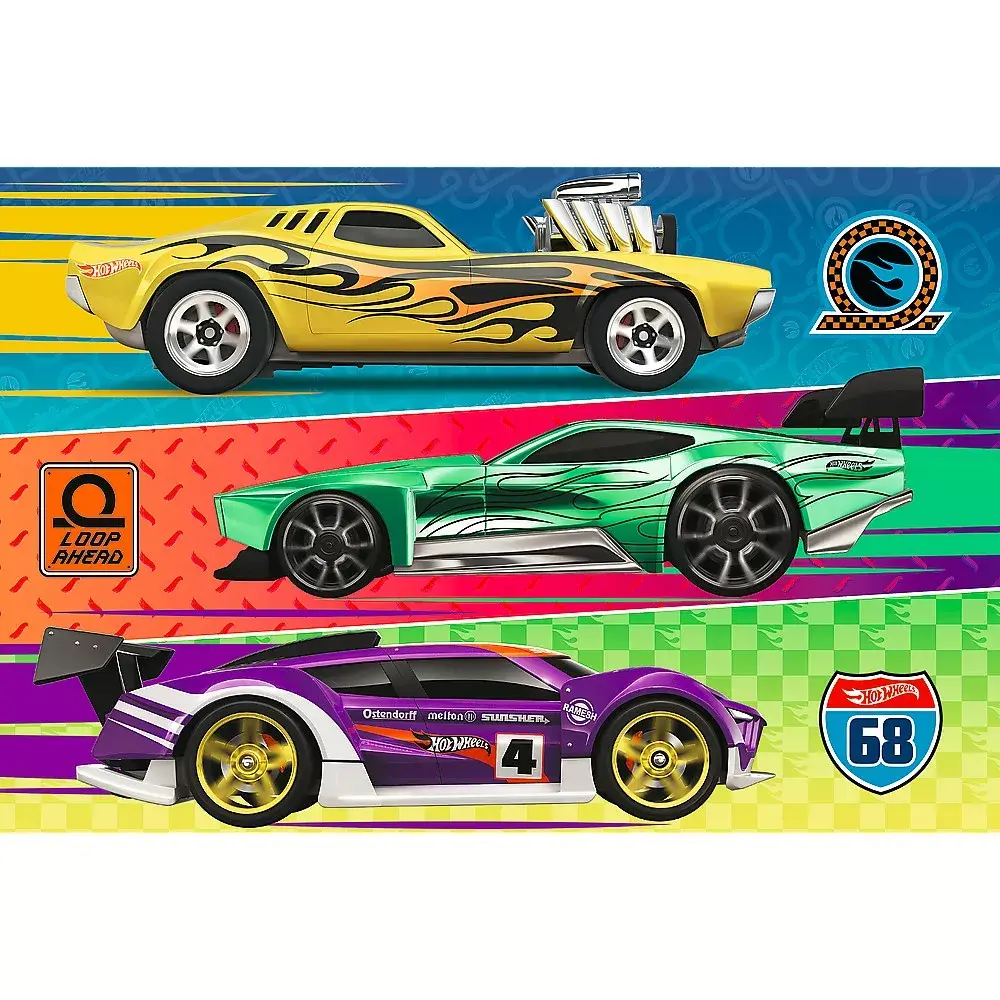 Puzzle 60 gab. TREFL Racing Hot Wheels Photo 2