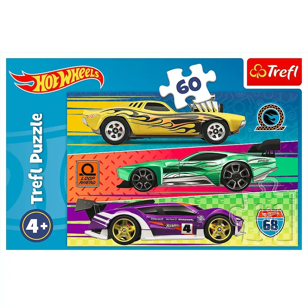 Puzzle 60 gab. TREFL Racing Hot Wheels Photo 3