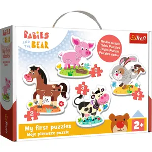 Trefl 36127 Puzle Dzīvnieki 6 gabali bērniem no 2 gadu vecuma