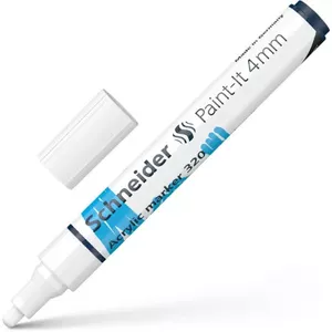 Akrila marķieris Schneider Paint-it 320 no Schneider Electric, 4 mm galu, balts