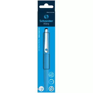 Ballpoint pen Schneider Electric Wavy A Wallet blue — 1 pc, pocket wallet packaging
