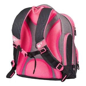 Bērnu mugursoma YES S-30 Juno Max pelēki/melnā — modelis 550-06258, skolas/ikdienas