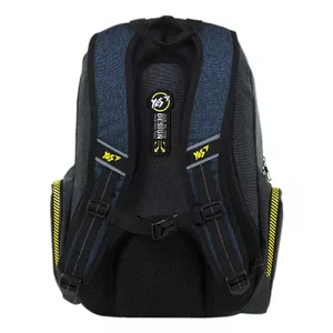 Bērnu mugursoma YES T-87 Danger melni‑zila modelis 550-06298 – skolas mugursoma ar regulējamām siksnām