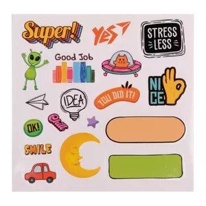 Pildspalvu turētājs YES My story piparmētru krāsa, plastmasa + uzlīmes