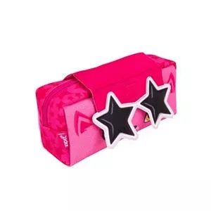 Пенал ZIPIT Pink Star, модель 550-05830 — компактный на молнии для ручек и мелочей