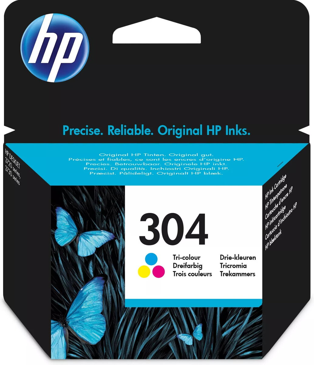 Tintiņš HP 304 Trīskrāsu oriģinālais, krāsviela