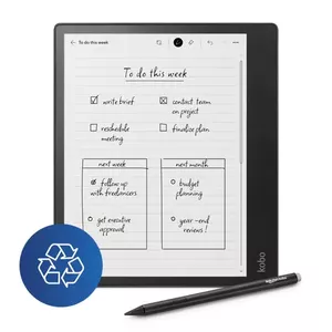 E-grāmatu lasītājs Kobo Elipsa 2E — 10,3" E Ink Carta, 32 GB, Wi‑Fi, stylus, USB‑C, melns