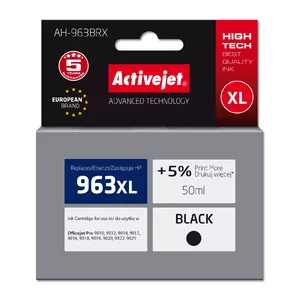 Ink cartridge ActiveJet AH-963BRX compatible with HP 963XL, Black, 50 ml, high-yield (XL)