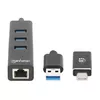 Комбо Док Хаб USB-C & USB-A Manhattan Photo 3