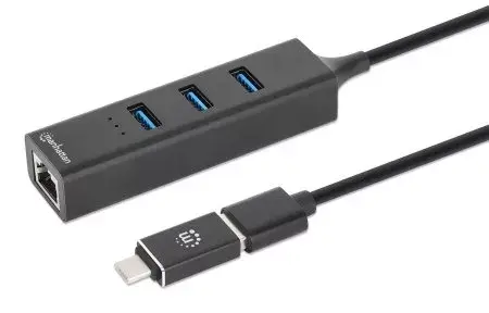 Комбо Док Хаб USB-C & USB-A Manhattan Photo 4