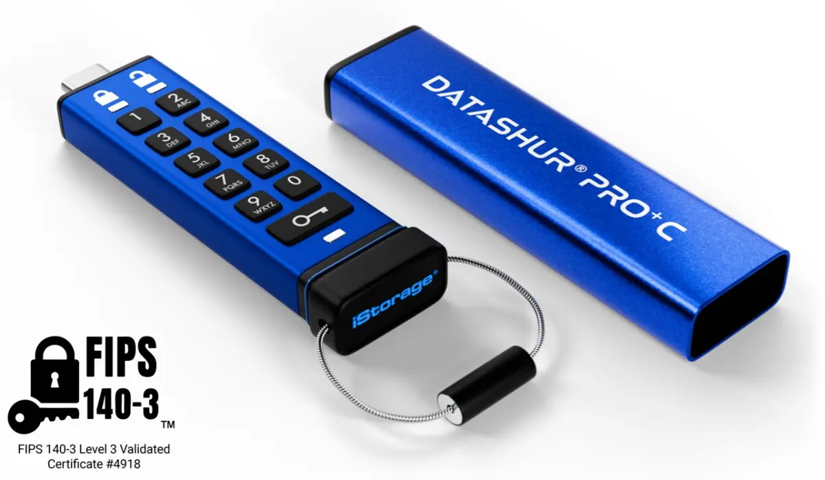 USB zibatmiņa iStorage 32GB Type-C datAshur