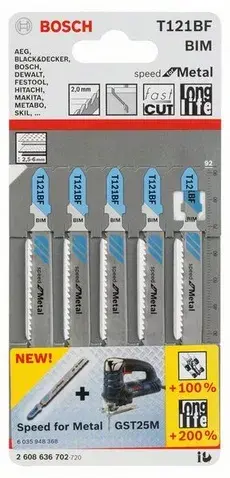Пилка Bosch T 121 BF — 92 мм, биметалл Photo 2