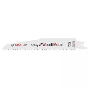 Полотно для сабельной пилы Bosch S 610 VF Heavy для дерева и металла 15 см 5 TPI
