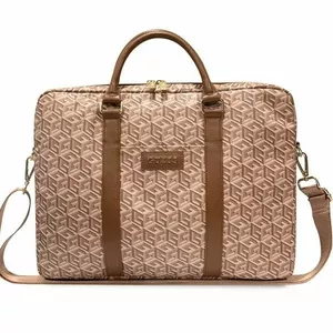 Сумка для ноутбука GUESS GCube Stripes GUCB15HGCFSEW коричневая на 16" - защитный чехол-сумка