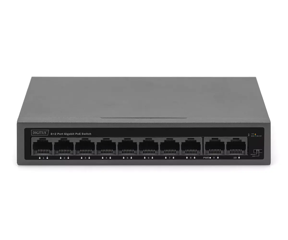 Network Switch Digitus 8-Port Gigabit PoE DN-95357 Photo 2