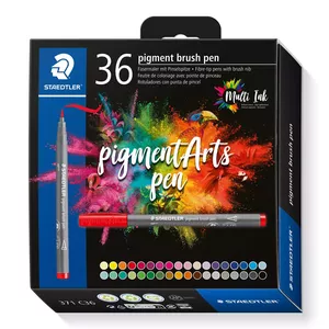 Staedtler Pigment Arts Brush Pen flomāsters Daudzkrāsains 36 pcs