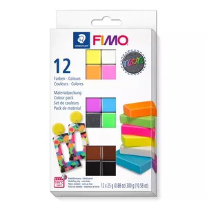 Modelēšanas māls Staedtler FIMO Color Pack Neon Colours 300 g 12 pc(s)
