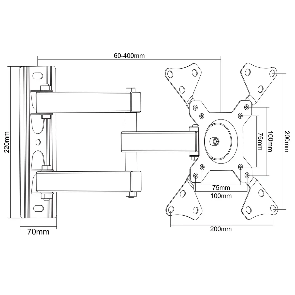 MONTIS MT011 TV wall mount 13"–42" Photo 3