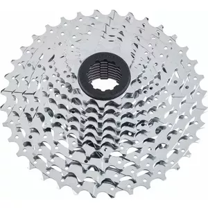 Cassette Microshift XLE 10-speed steel, Shimano-compatible, 11-36T range, chrome finish