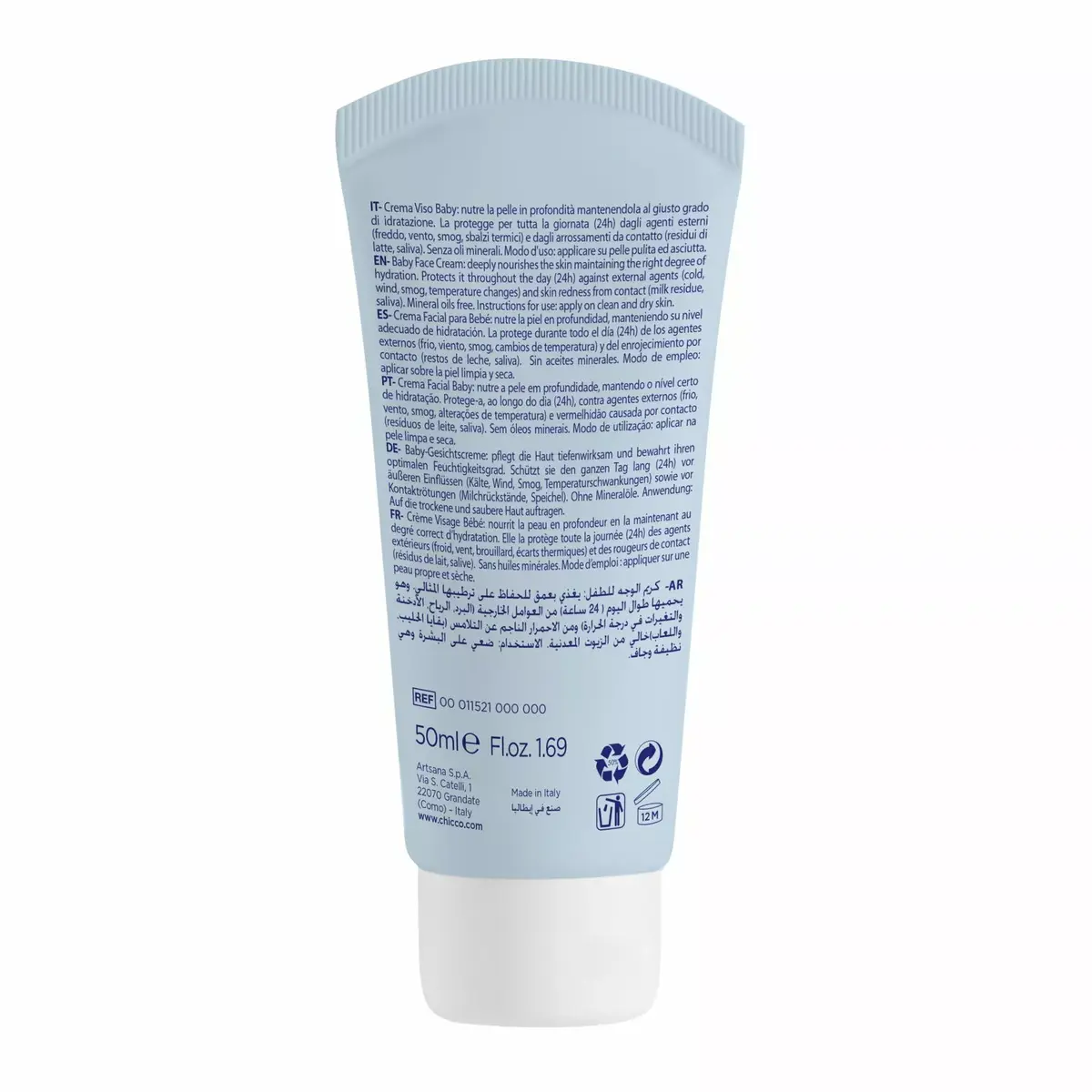 CHICCO bērnu sejas krēms 50 ml Photo 2