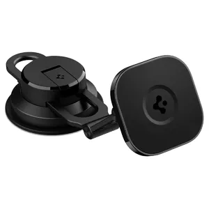 Magnetic Car Mount Spigen OneTap 3 Black — Magnetic active phone holder for dashboard and windshield