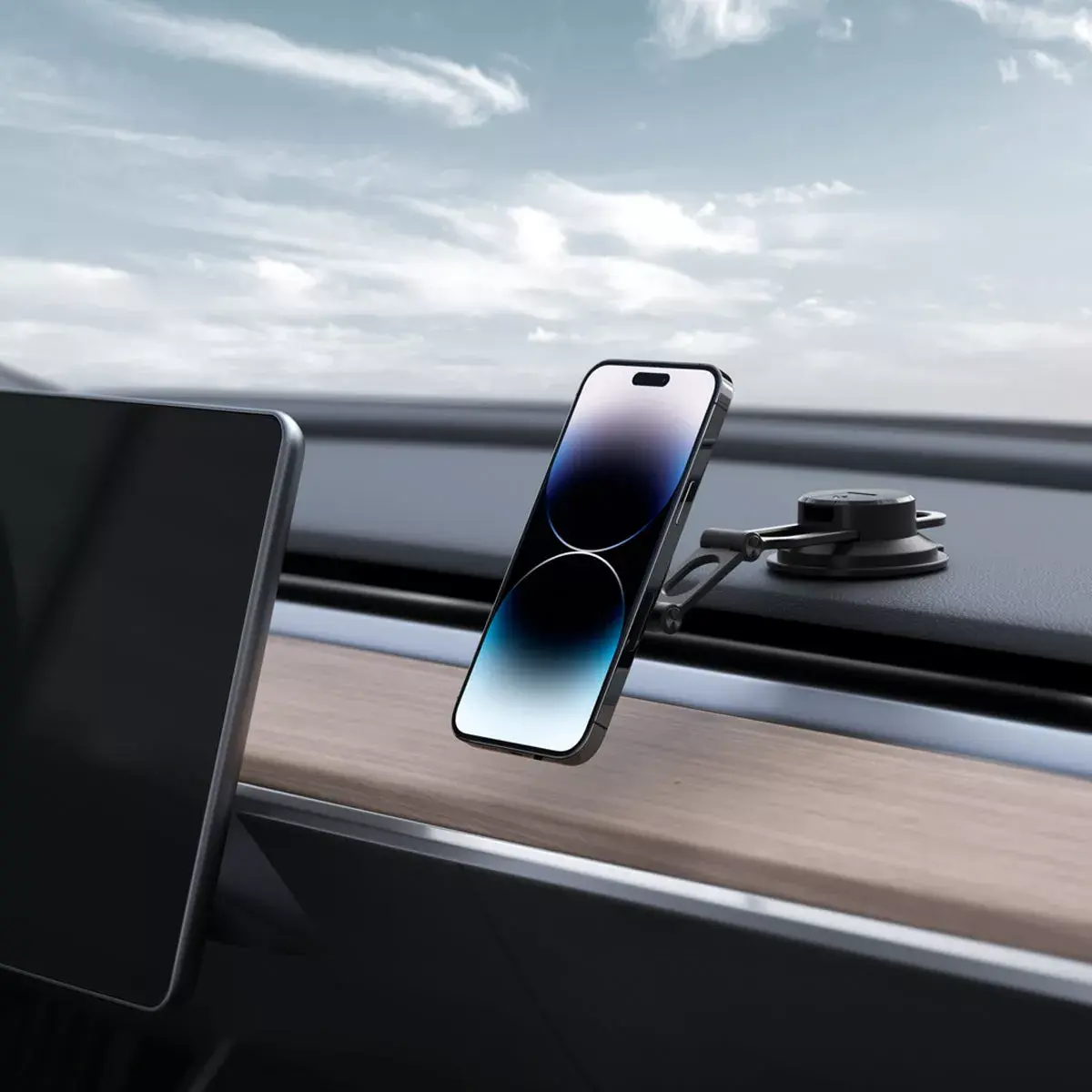Spigen OneTap 3 Black magnētisks auto tālruņa turētājs Photo 8