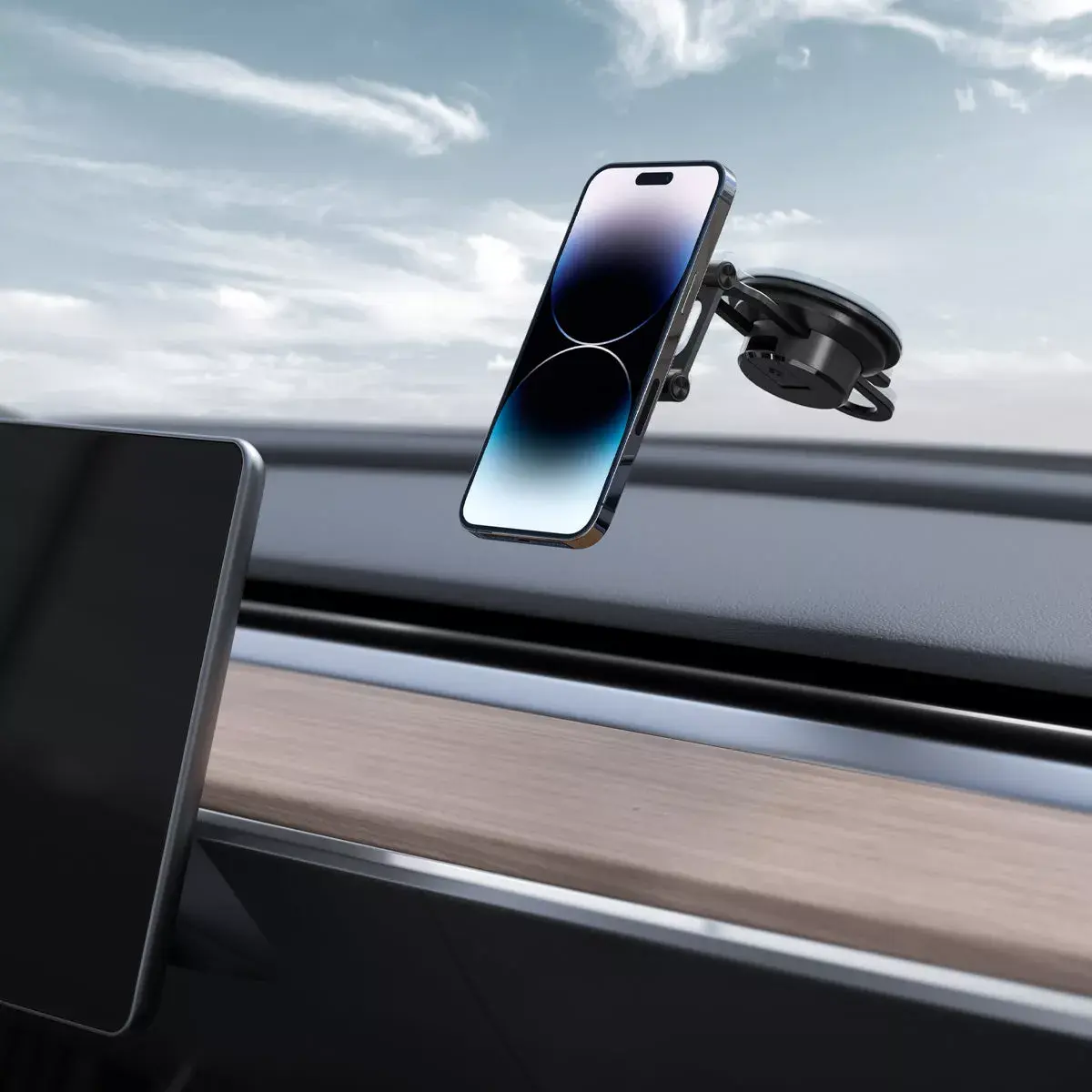 Spigen OneTap 3 Black magnētisks auto tālruņa turētājs Photo 9