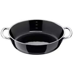 Wok/Stir-Fry Pan, SILIT WMF 1929.2500.01, round, 28 cm diameter, 71 mm height, black