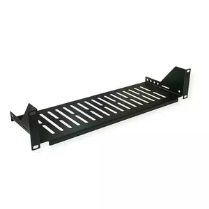 Rack shelf VALUE 26.99.0404 Black 10 kg capacity 19 inch