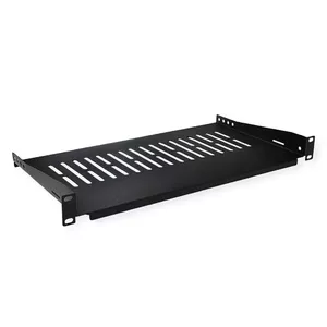 Rack shelf VALUE 26.99.0401 Black 10 kg capacity 19 inch