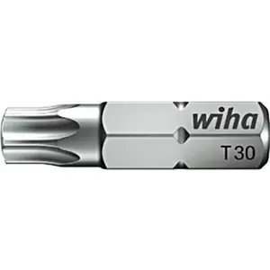 Screwdriver Bit for Torx Screws wiha T40 7015Z/T40-25, 25 mm Length