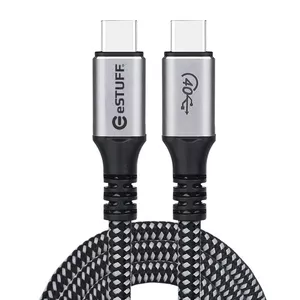 eSTUFF ES604514-BULK USB kabelis 1,2 m USB4 Gen 3x2 USB C Pelēks