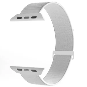 Siksniņa PURO PUSPORTAW40WHI priekš Apple sporta pulksteņa, balts neilons, plaukstas 130–200 mm