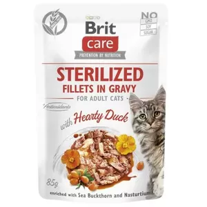 Brit Care Cat Sterilized Hearty Duck Pouch 85g