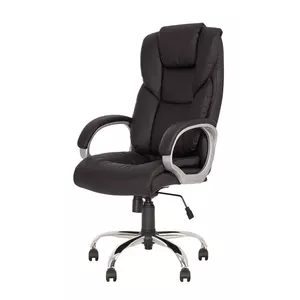 Biroja krēsls nowy styl MORFEO Tilt Black ECO 30 — grozāms krēsls ar slīdes mehānismu