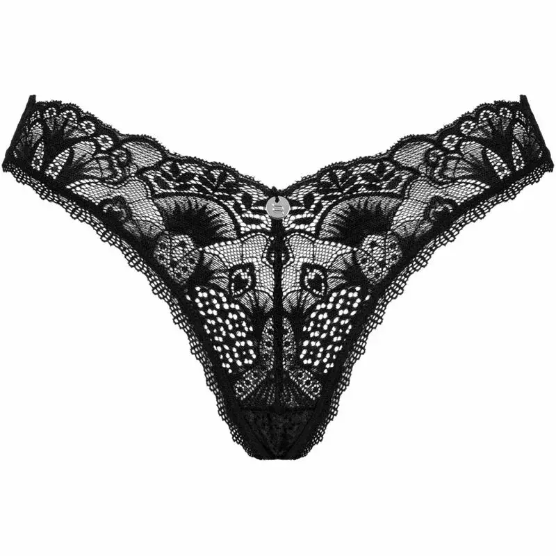 Stringi Obsessive D-235792, melnas mežģīnes, XL/2XL Photo 6