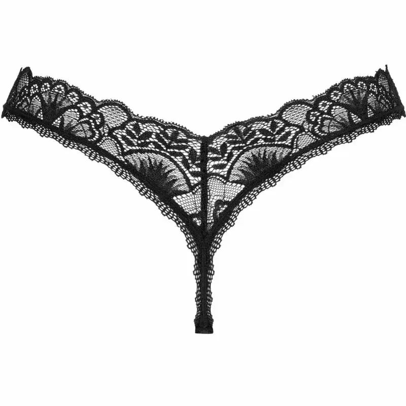 Stringi Obsessive D-235792, melnas mežģīnes, XL/2XL Photo 7