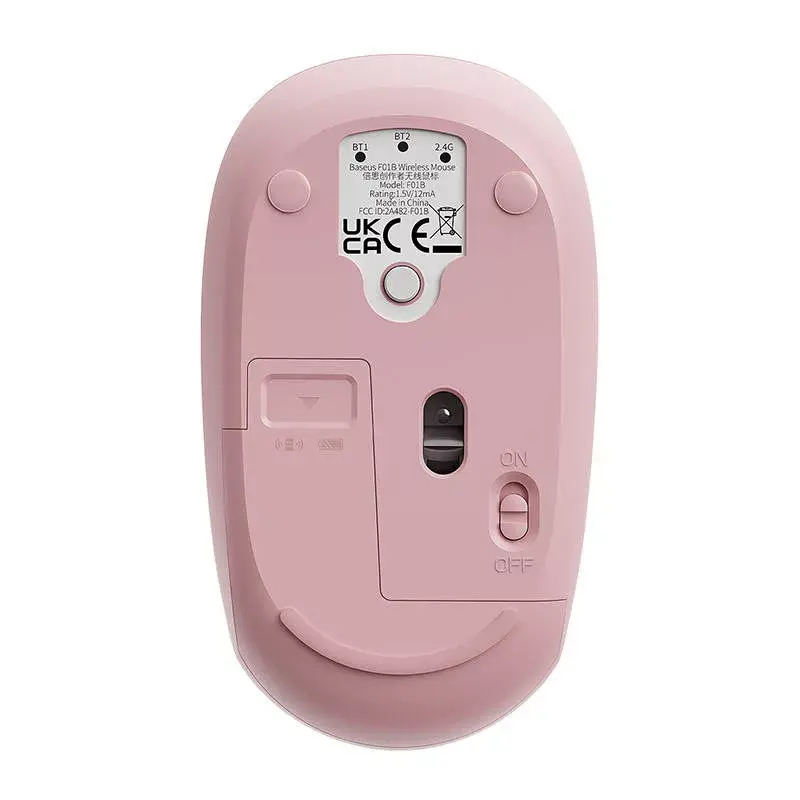 Мышь Baseus F01B Baby Pink Photo 3