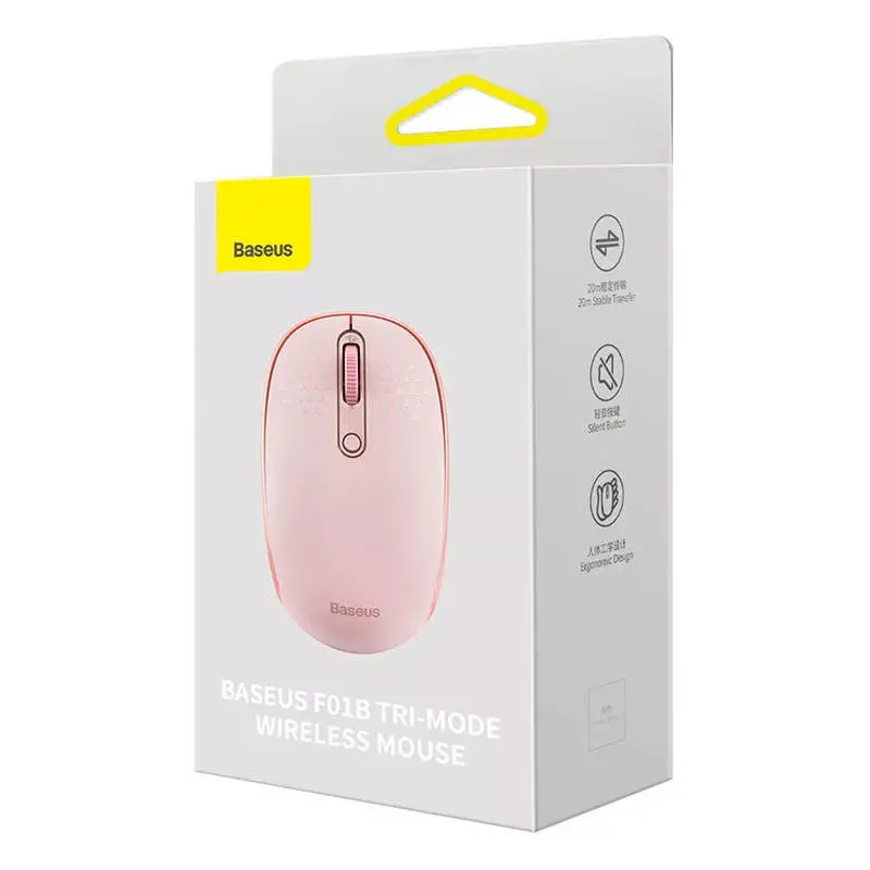 Мышь Baseus F01B Baby Pink Photo 9