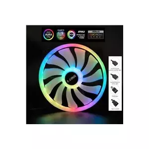 Cooling fan 1stCool AURA EVO 200mm ARGB — 1stCool model F20-AURA-EVO-R, 200 mm, ARGB lighting