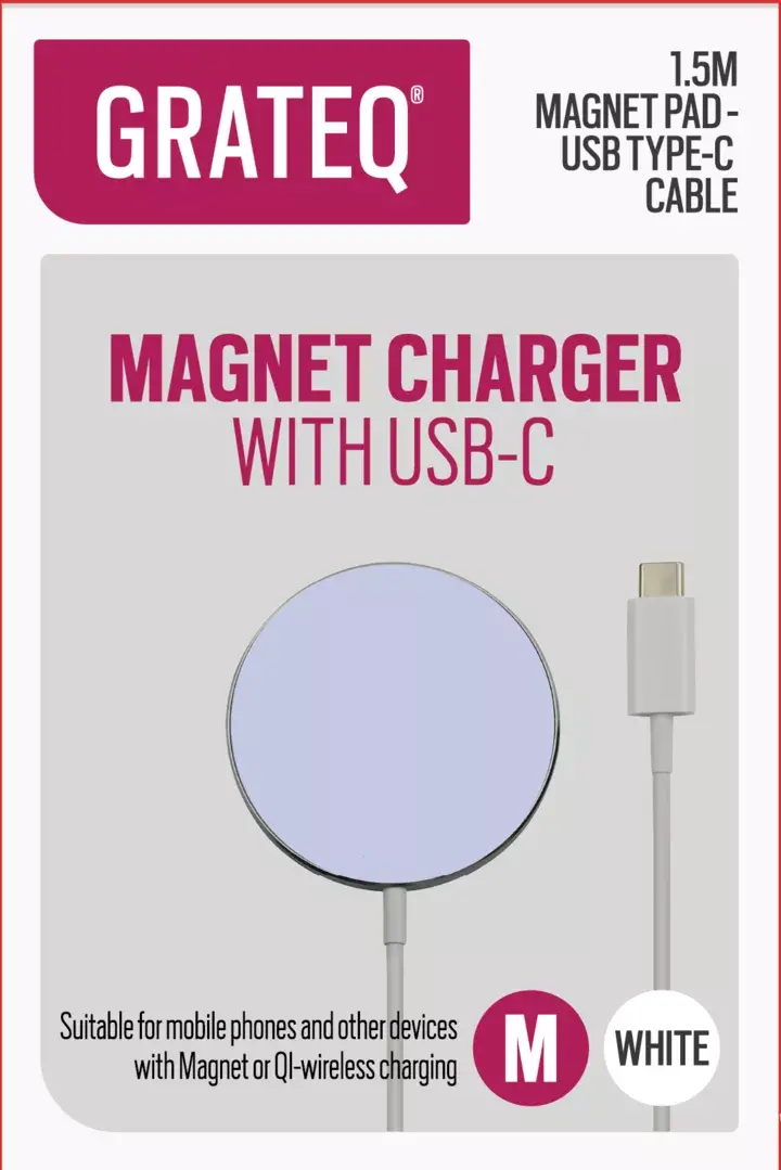 Беспроводное зарядное устройство GRATEQ USB-C Magnet Pad Photo 2