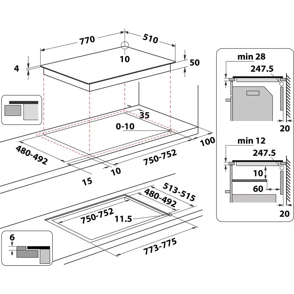 Induction hob Whirlpool WF S1577 CPNE — 80 cm, 4 zones Photo 11