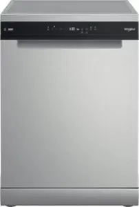 Отдельно стоящая посудомоечная машина Whirlpool W7F HP33 X на 15 комплектов посуды с технологией 6th Sense 43 дБ из нержавеющей стали