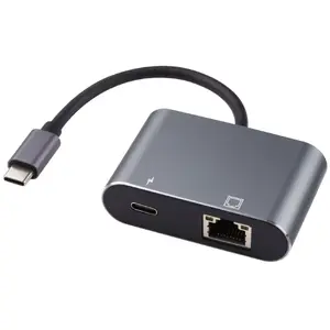 Переходник Microconnect USB3.1CETHPDBA USB C RJ-45 черный